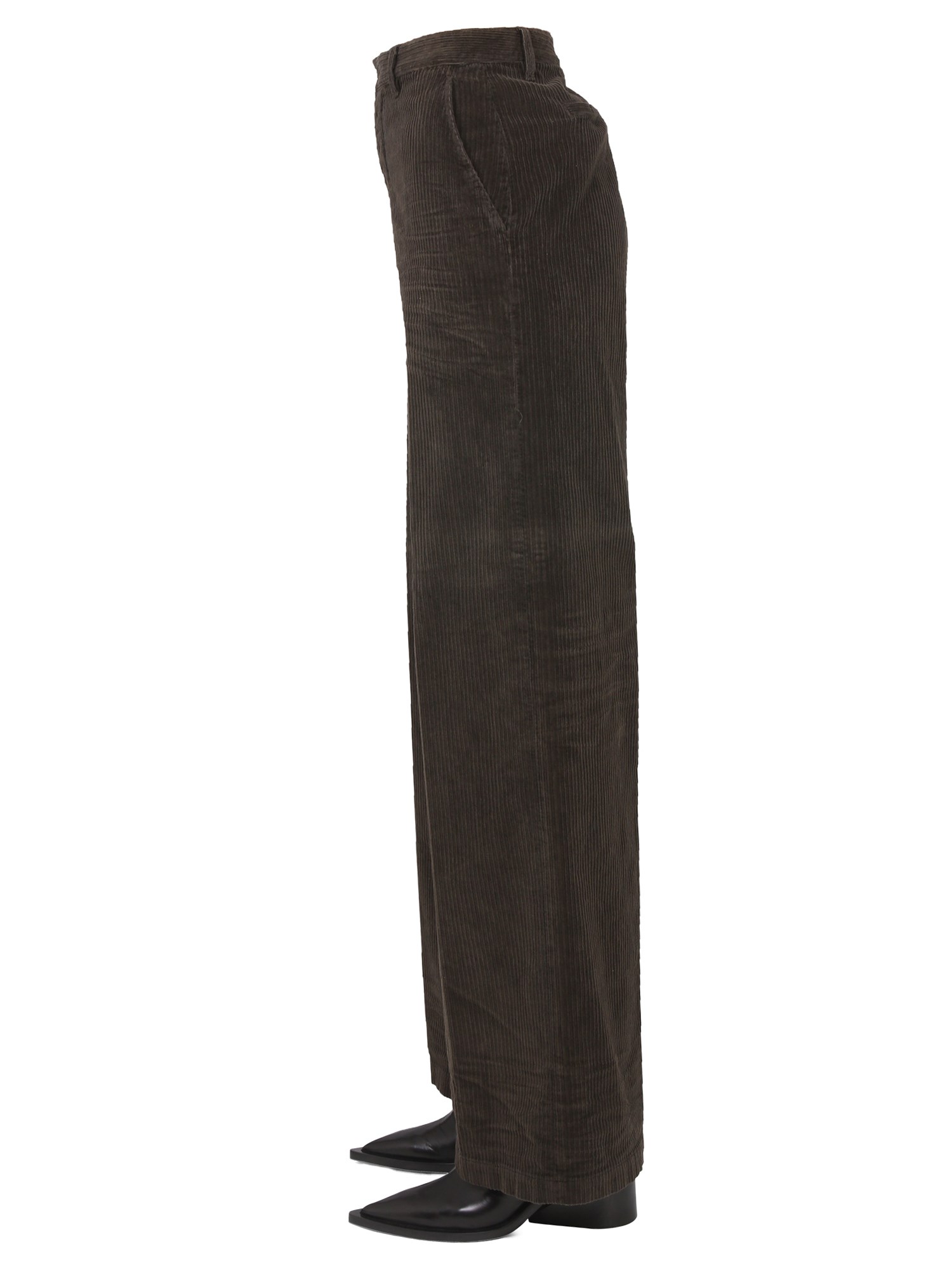 DSQUARED    RIBBED WIDE LEG PANTS