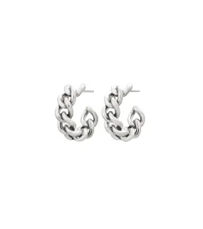 Edblad - Lourdes Chain Creole Earrings Steel