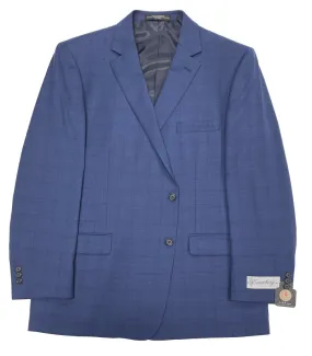 Eisenberg Blue Plaid Suit Separate Coat 