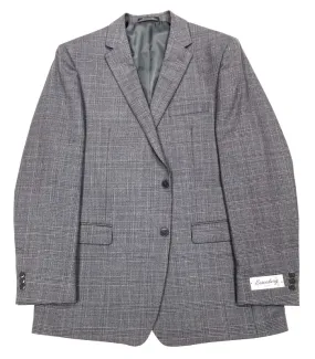 Eisenberg Grey Glen Plaid Coat 