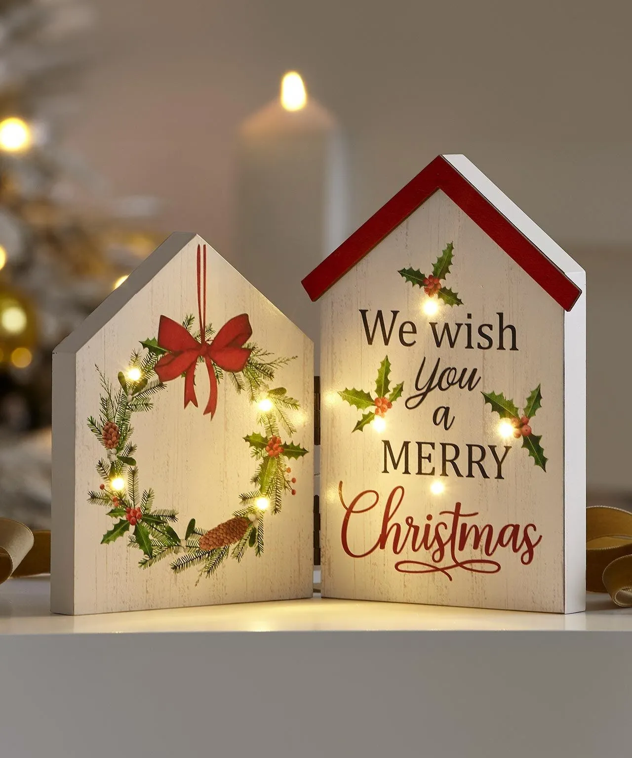 Folding House Christmas Decoration