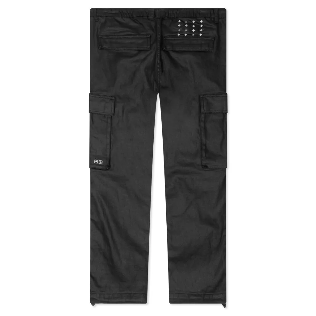 Fugitive Cargo Waxed Pants - Black