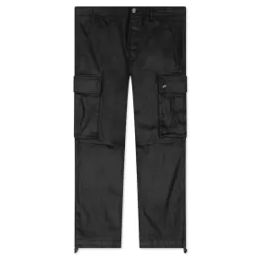 Fugitive Cargo Waxed Pants - Black