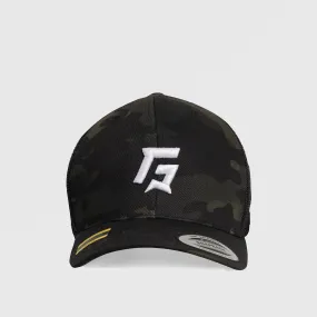 GA Camouflage Trucker Cap (Black)