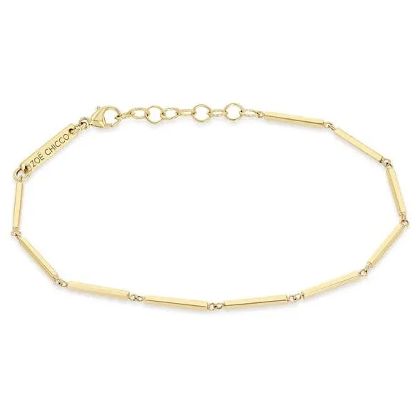 Gold Linked Bar Bracelet