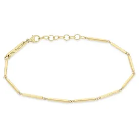 Gold Linked Bar Bracelet