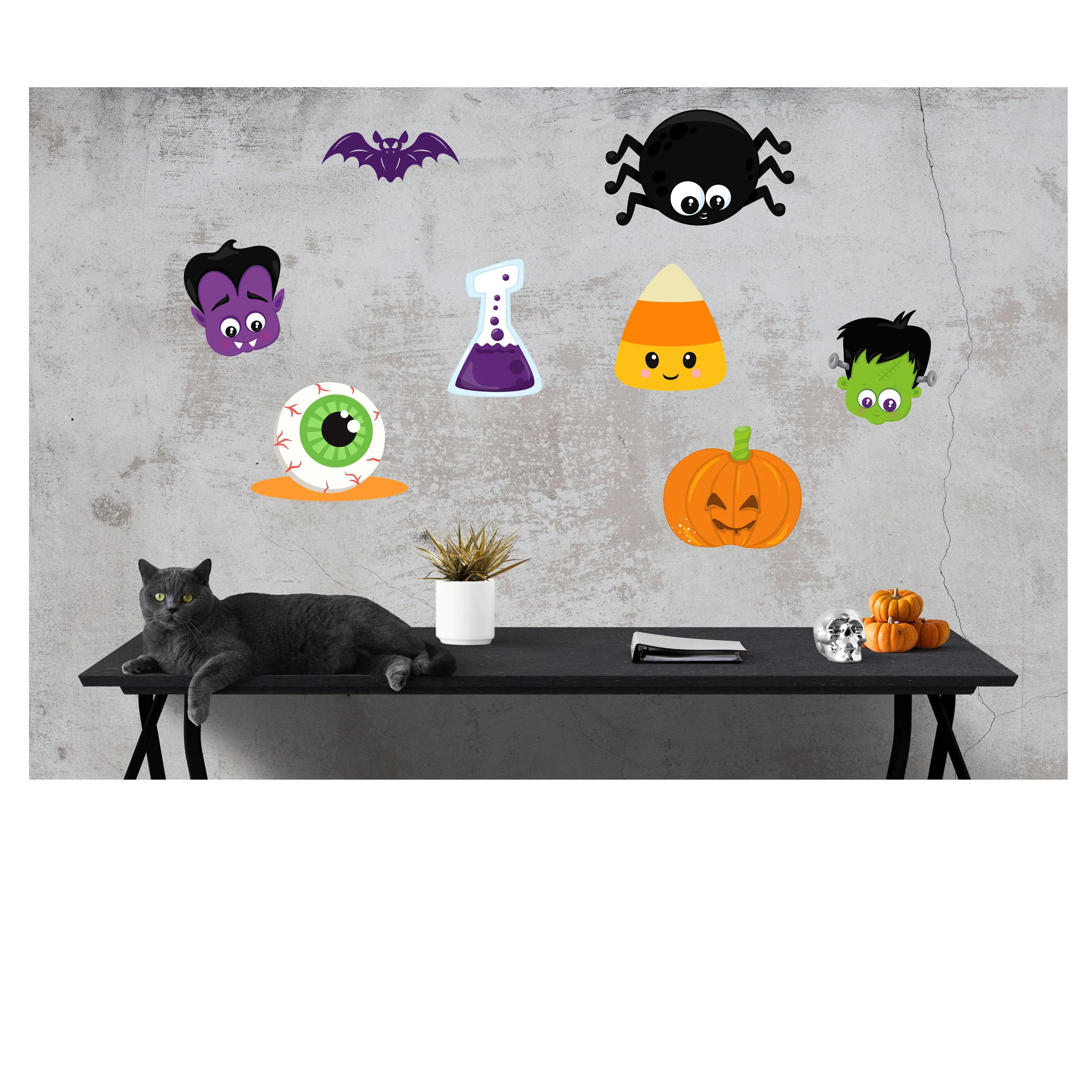 Halloween Decals, Wall Decal, Halloween Props, Halloween Decor, Halloween Stickers