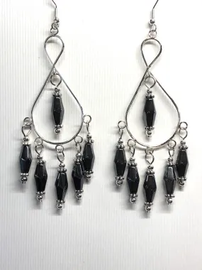 Hematite Boho Earrings