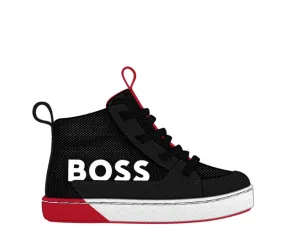 Hugo Boss Black Velcro Mid Top Sneaker