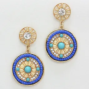 iLLASPARKZ Boho Disk Drop Earrings