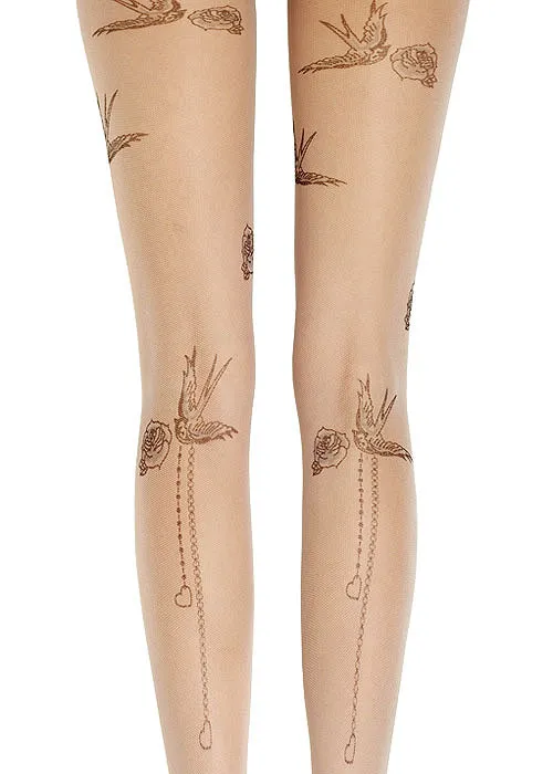 Jonathan Aston Tattoo Print Tights ()