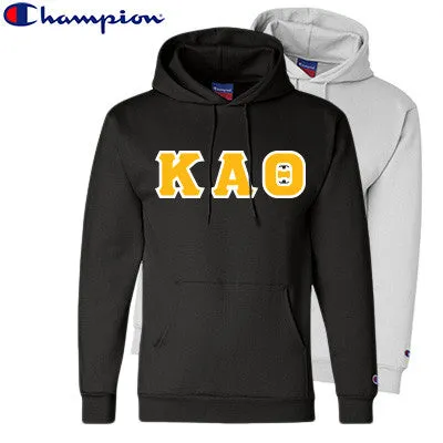 Kappa Alpha Theta Champion Powerblend Hoodie, 2-Pack Bundle Deal - Champion S700 - TWILL