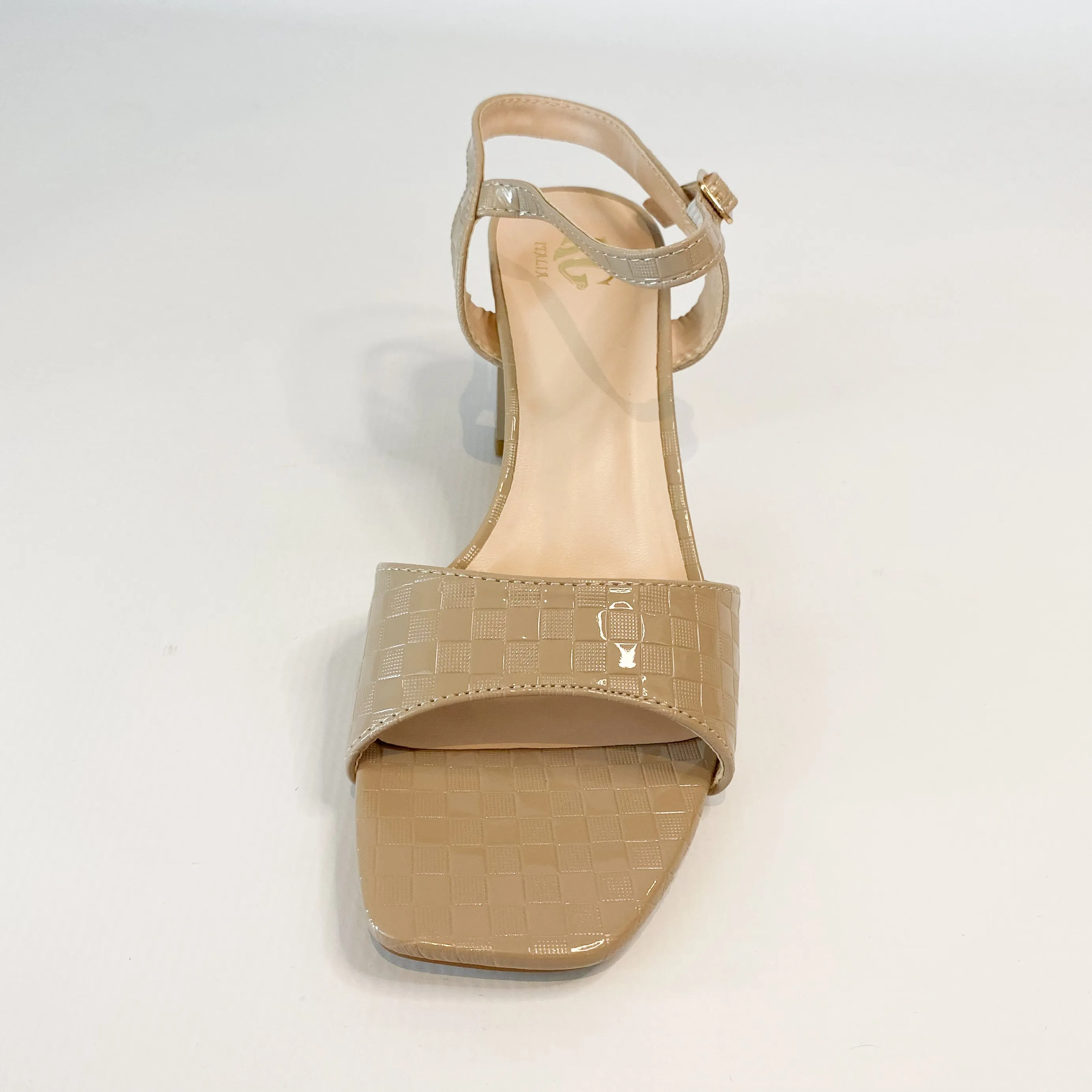 KG beige block heel sandal