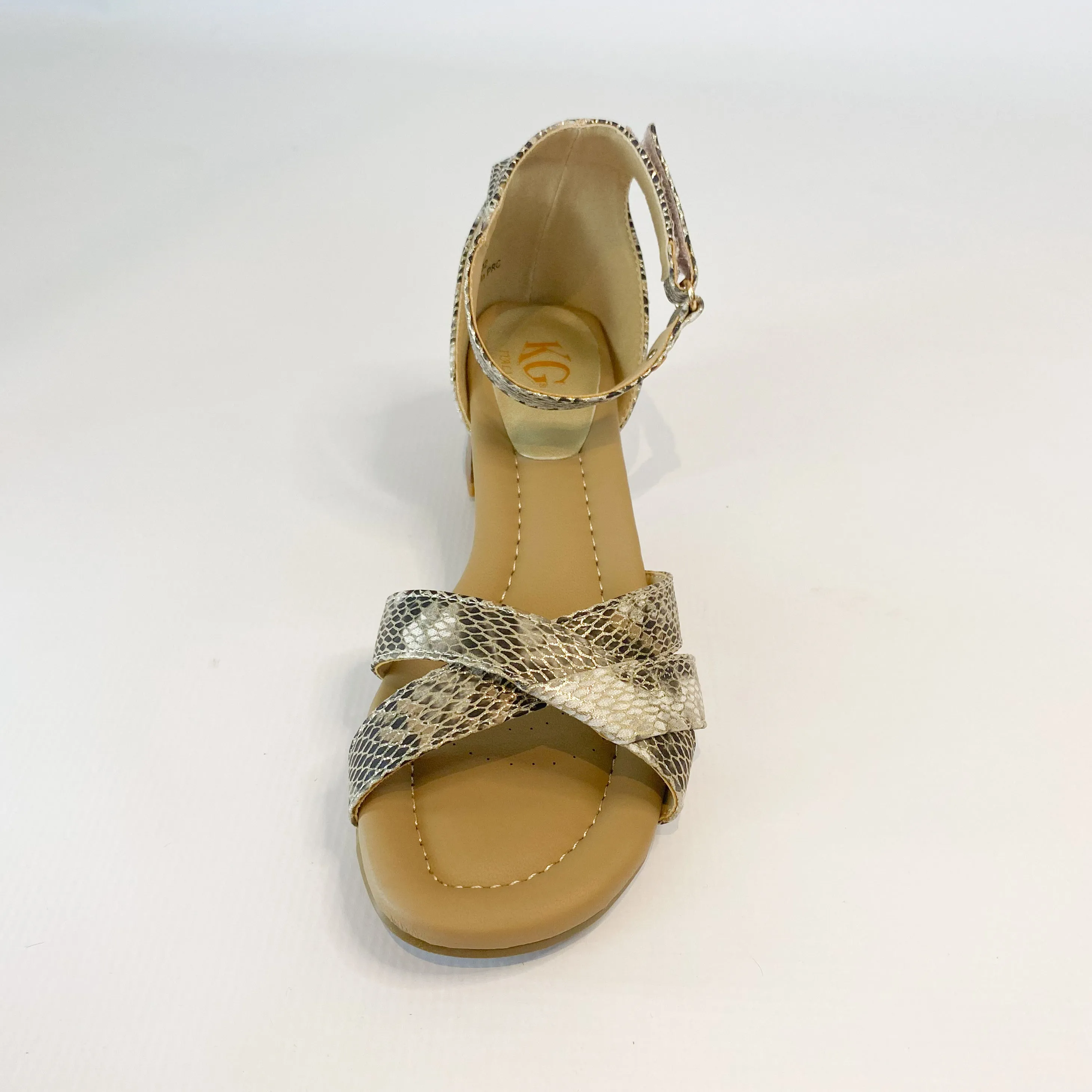 KG taupe strappy blockheel sandal