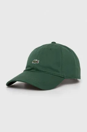 Lacoste cotton baseball cap green color