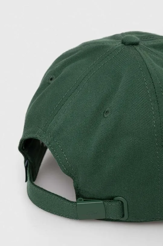 Lacoste cotton baseball cap green color