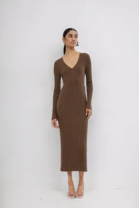 Lani Knit Dress | Mocha