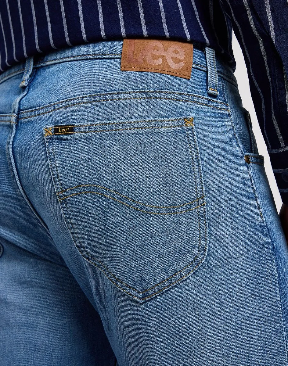 Lee Rider Regular Slim Denim Stretch Jeans Worn In Travis