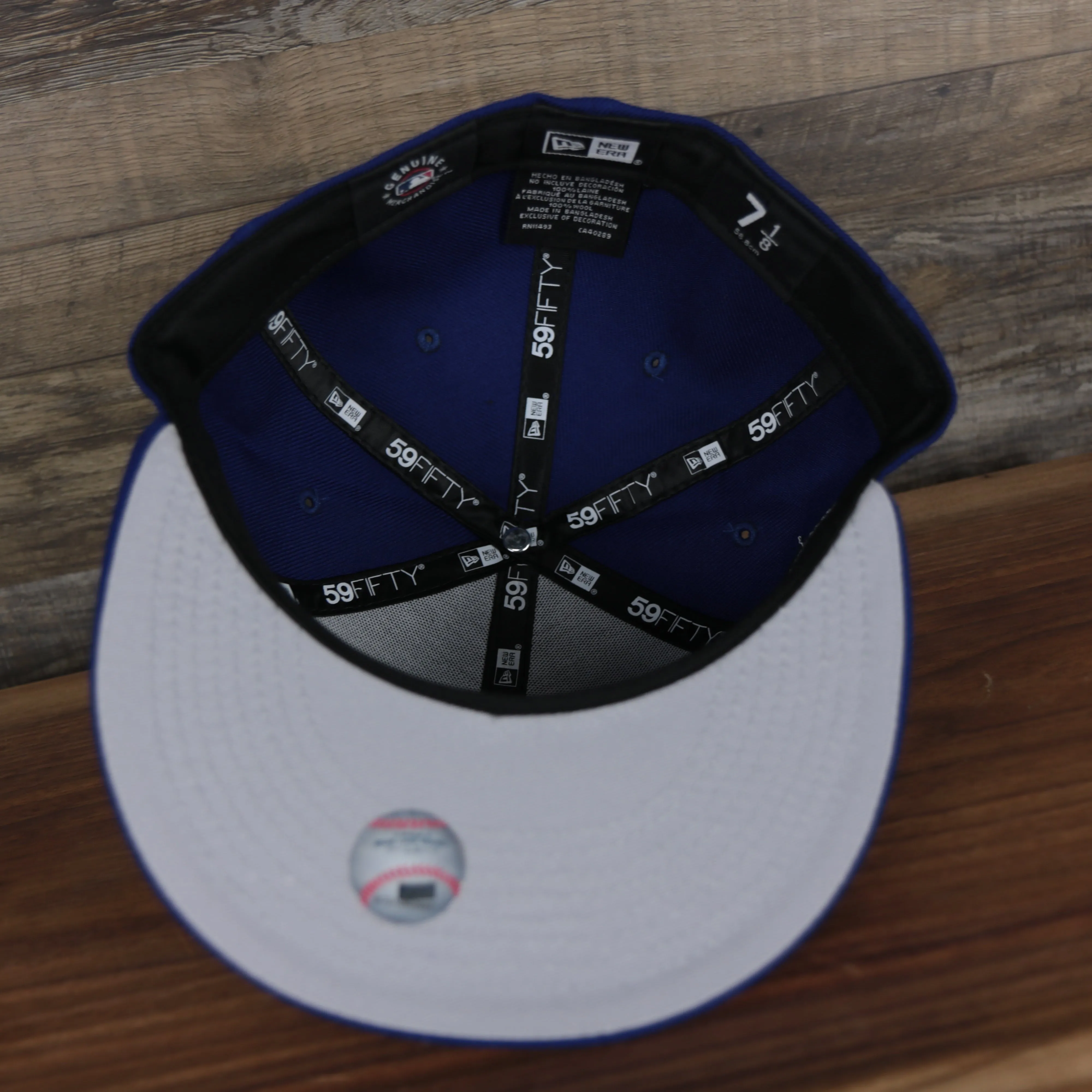 Los Angeles Dodgers All Over Paisley Bandana Pattern Grey Bottom 5950 Fitted Cap | Blue