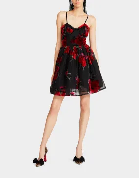 LUCIA MINI DRESS RED MULTI