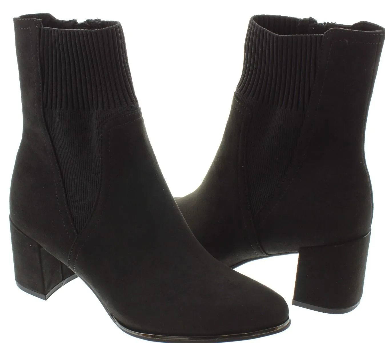 MARCO TOZZI Ladies 25392 Heel Ankle Boots In Black