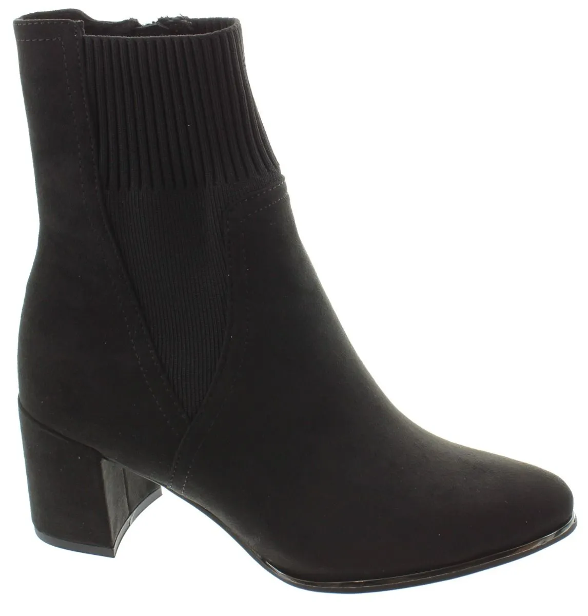 MARCO TOZZI Ladies 25392 Heel Ankle Boots In Black