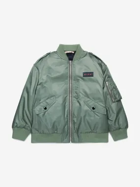 MARNI Kids Bomber Jacket in Green