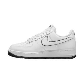 Men's Nike Air Force 1'07 White and black outline colorway