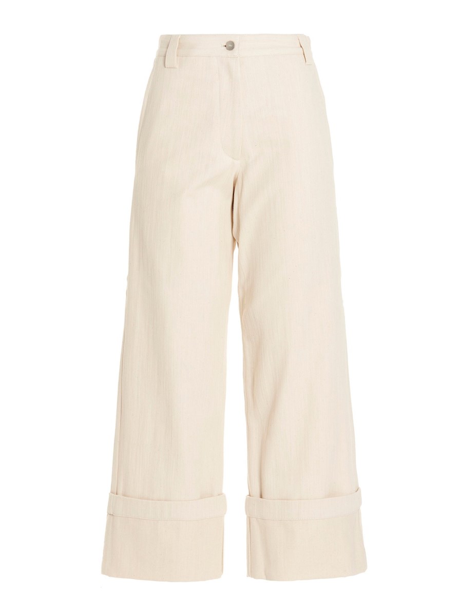 MONCLER GENIUS    COTTON FLARED PANTS