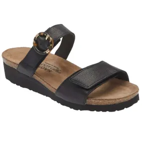 Naot Anabel Slide Wedge Sandal Soft Black (Women's)