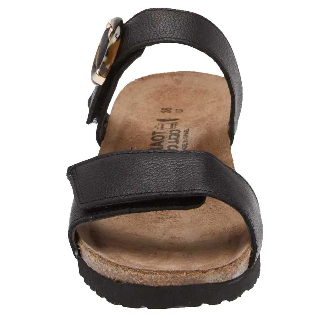 Naot Anabel Slide Wedge Sandal Soft Black (Women's)