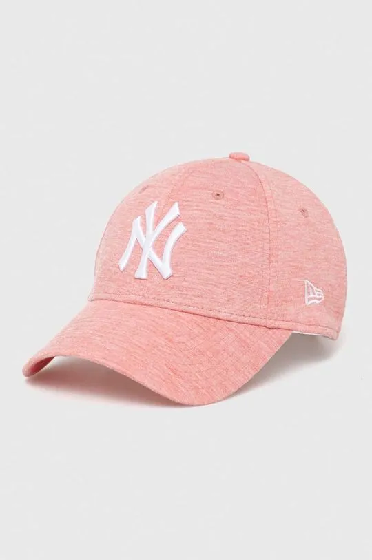 New Era baseball cap pink color with an application NEW YORK YANKEES