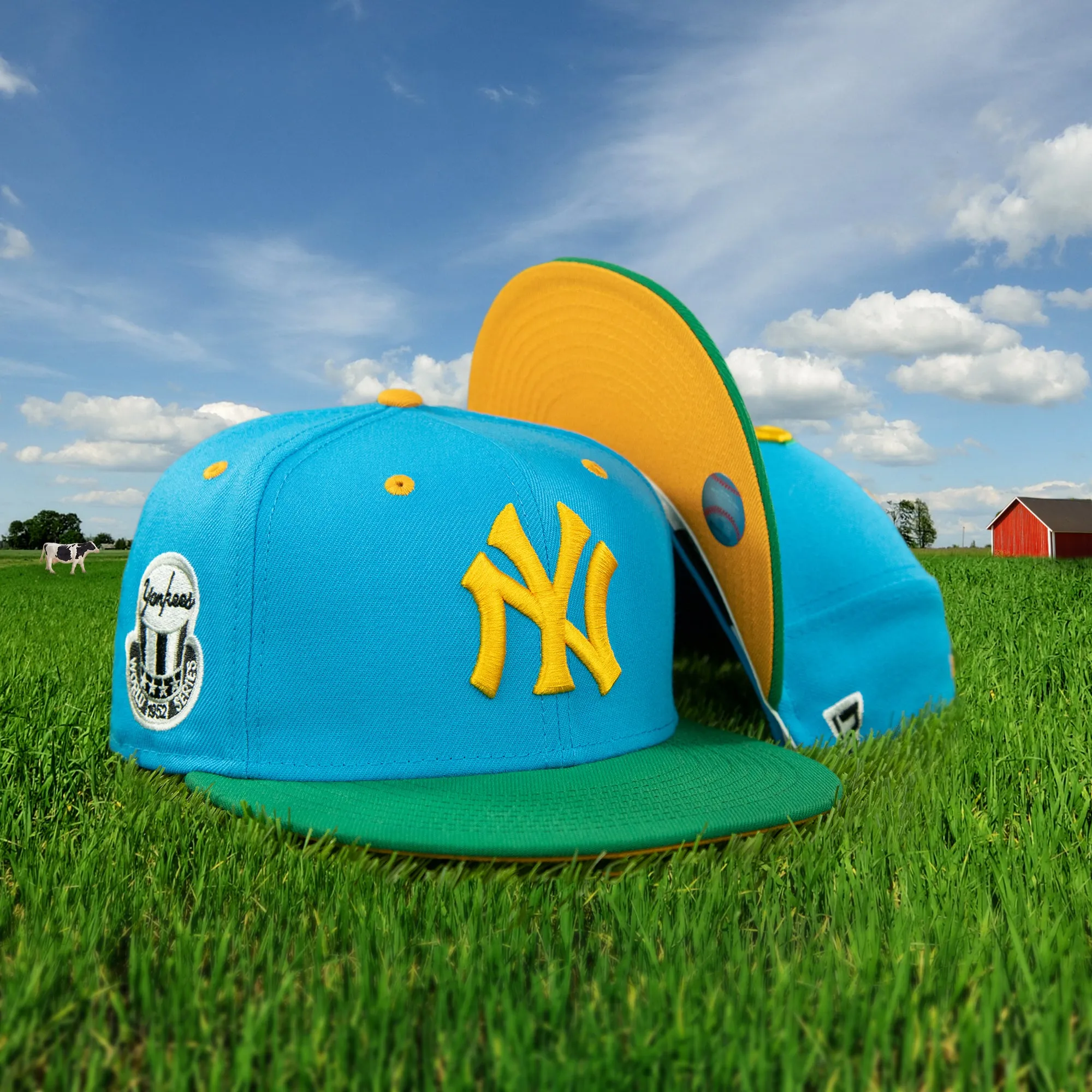 New York Yankees Cooperstown Ice Cream Pack 1952 World Series Side Patch 59Fifty Fitted Cap | Cap Swag Exclusive