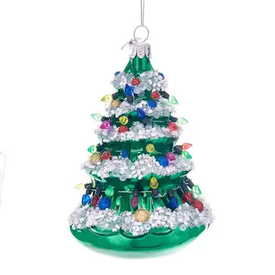 Noble Gems Glass Christmas Tree Ornament