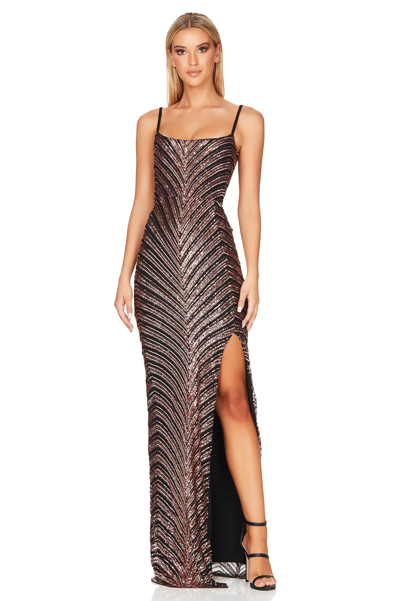 NOOKIE Zahara Gown (Bronze Black)  - RRP $369