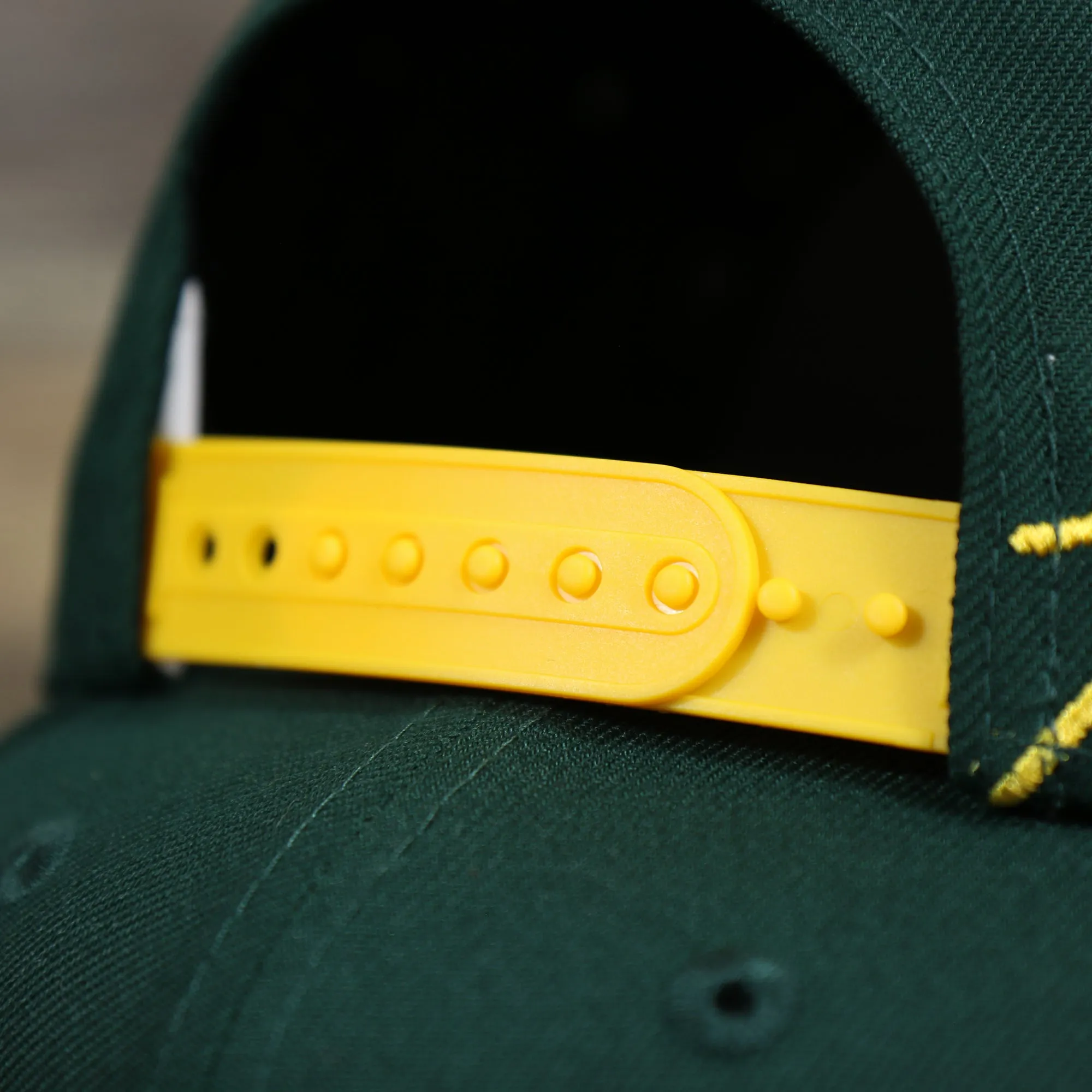 Oakland Athletics MLB Side Font Green Bottom 9Fifty Snapback Cap | Black Snap Cap