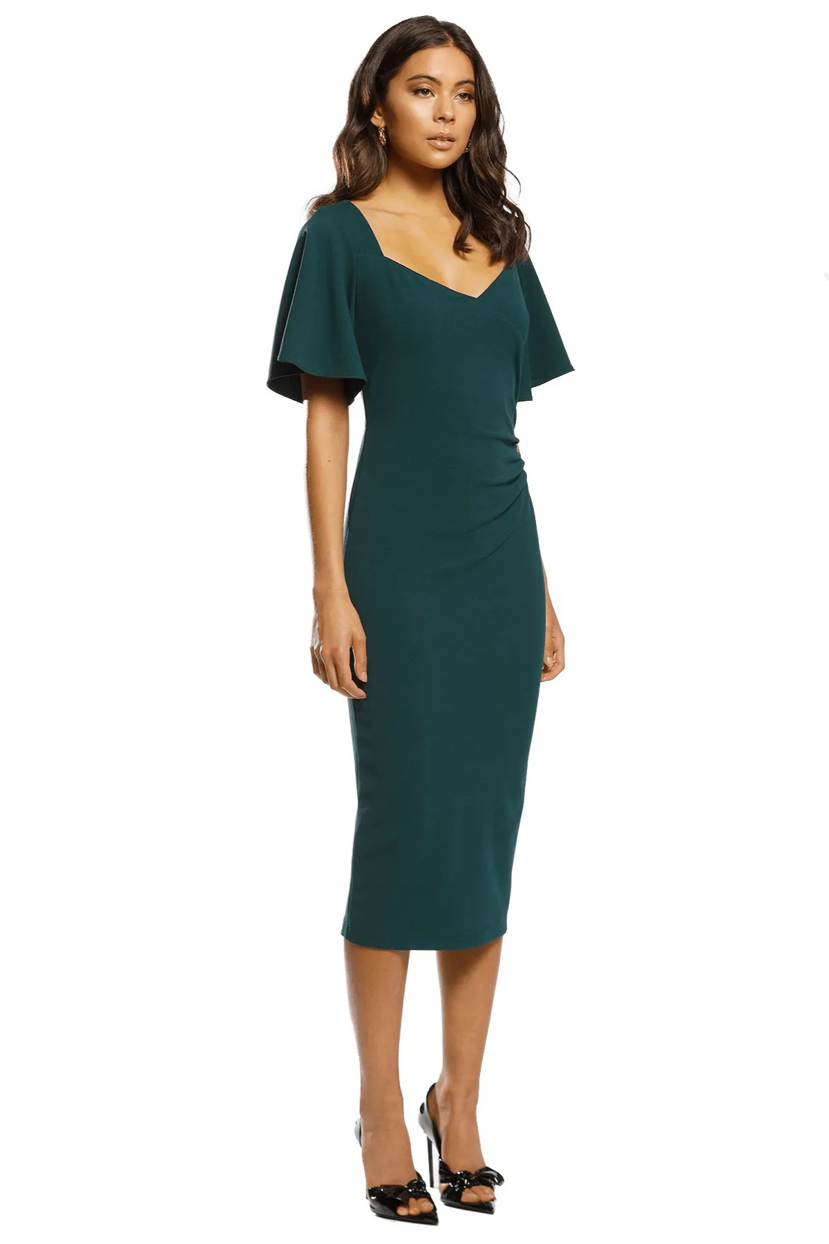 PASDUCHAS Marquise Midi Dress (Pine Green) - RRP $269