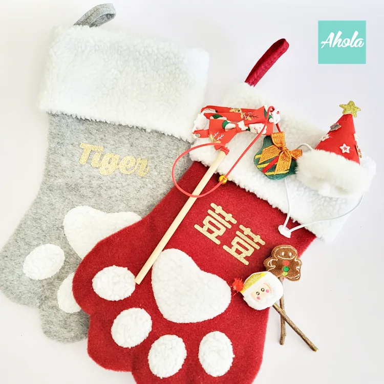 【Paws】Christmas Stocking with Accessories Set 貓爪聖誕襪玩具飾品套裝聖誕限定的客製聖誕襪 11/15截單，12月初到中寄出