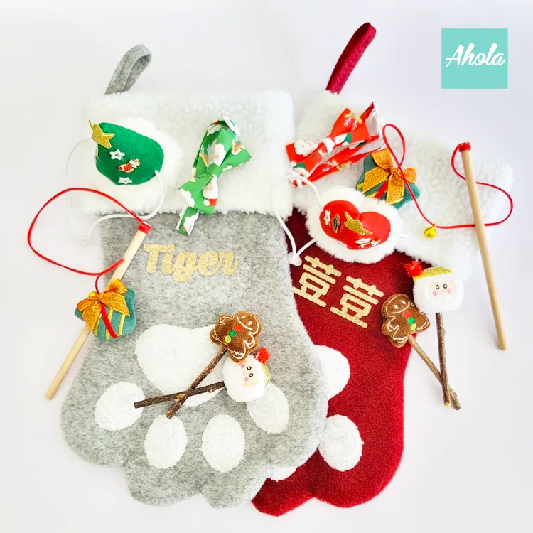 【Paws】Christmas Stocking with Accessories Set 貓爪聖誕襪玩具飾品套裝聖誕限定的客製聖誕襪 11/15截單，12月初到中寄出