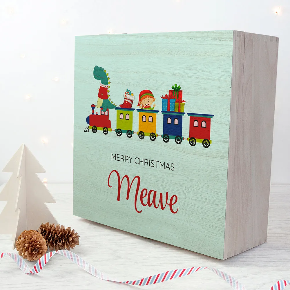 Personalised Christmas Train Christmas Box