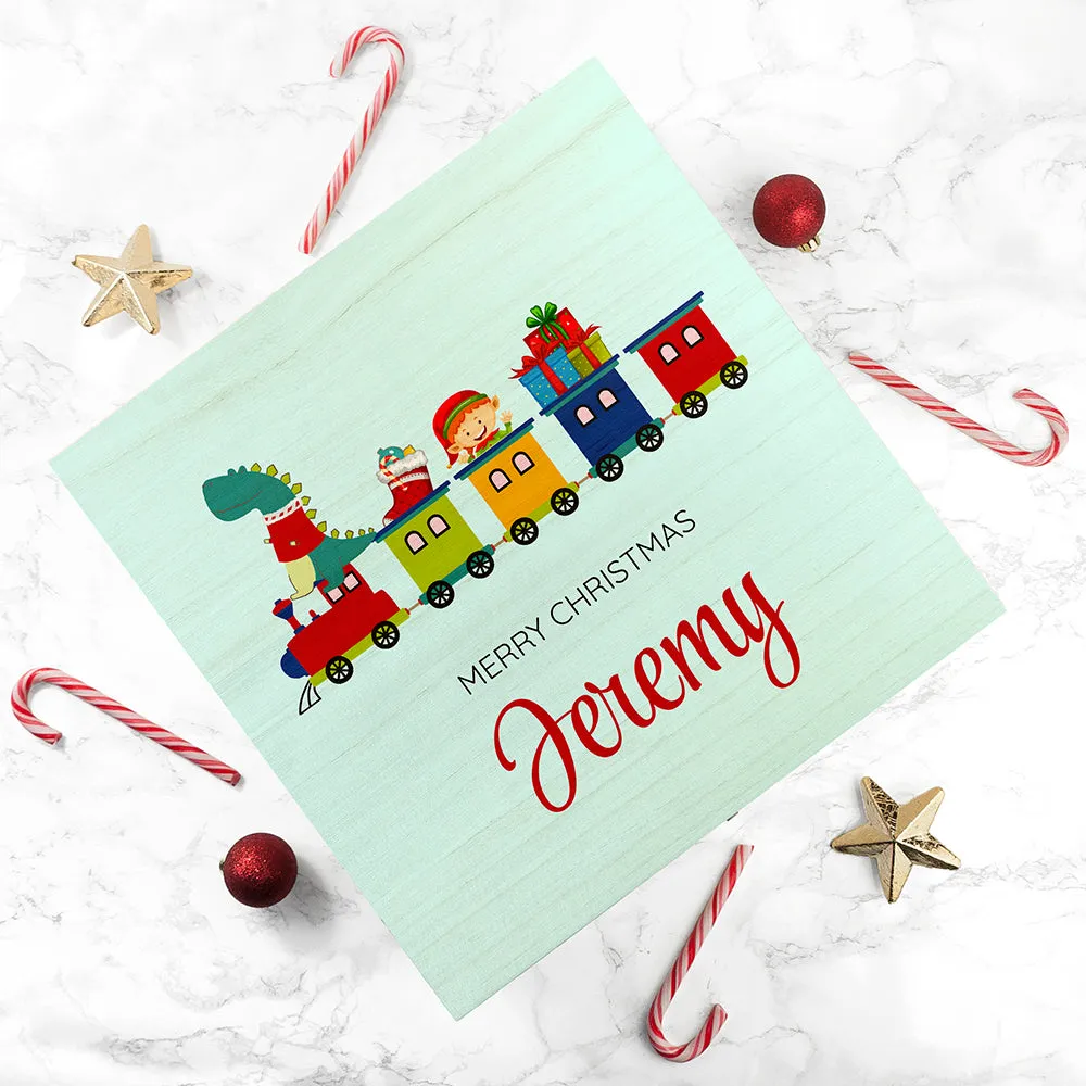 Personalised Christmas Train Christmas Box