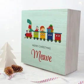 Personalised Christmas Train Christmas Box