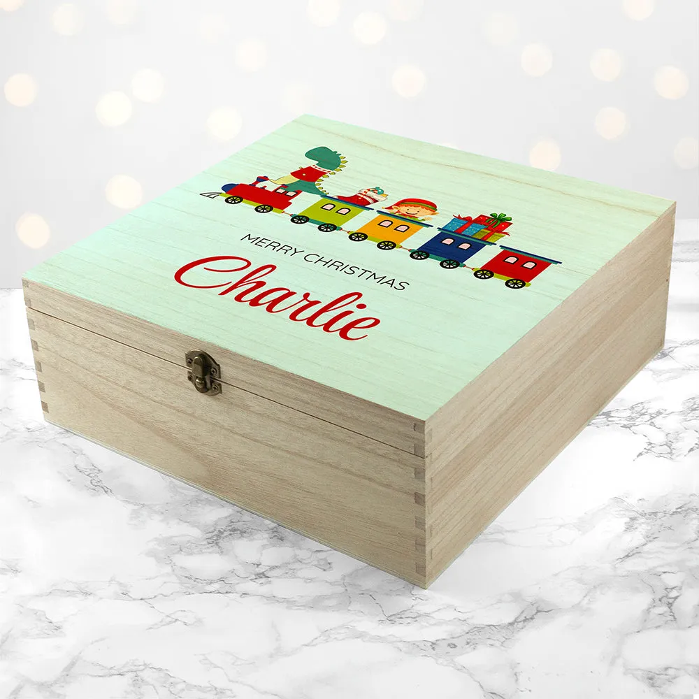 Personalised Christmas Train Christmas Box