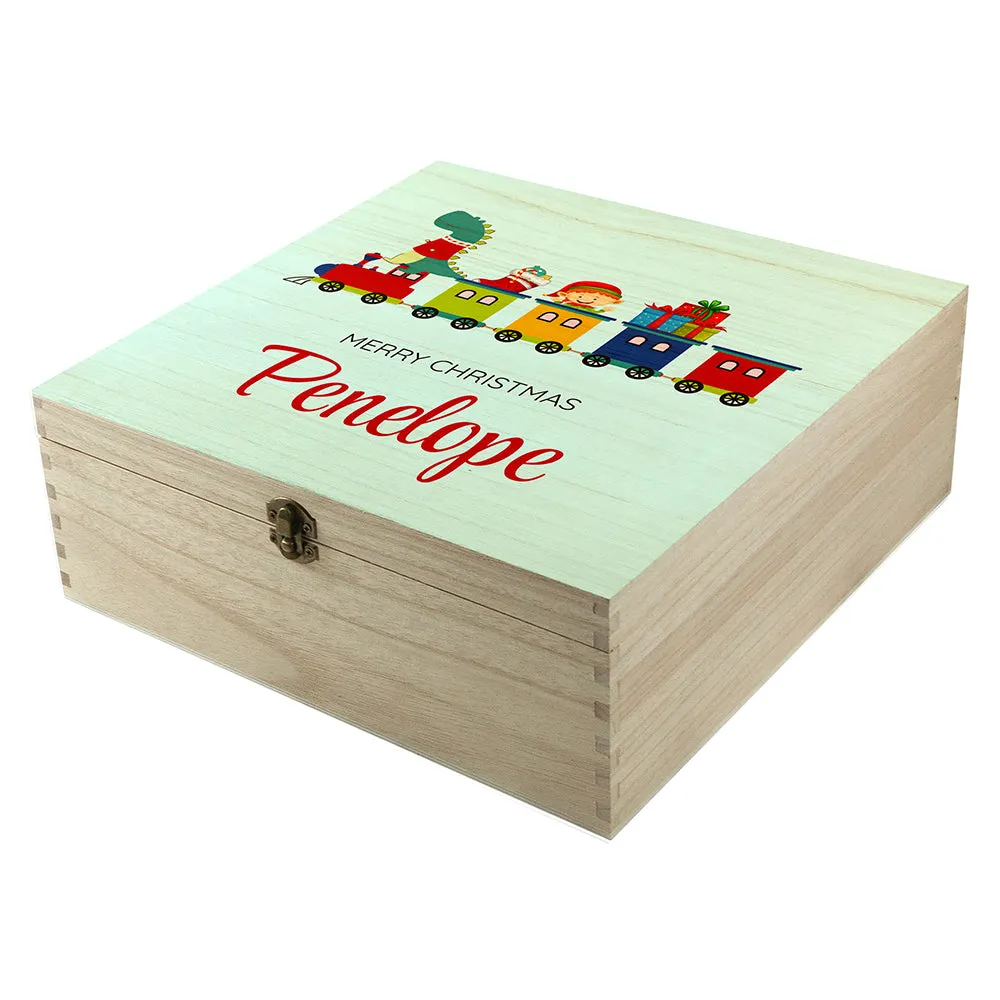 Personalised Christmas Train Christmas Box