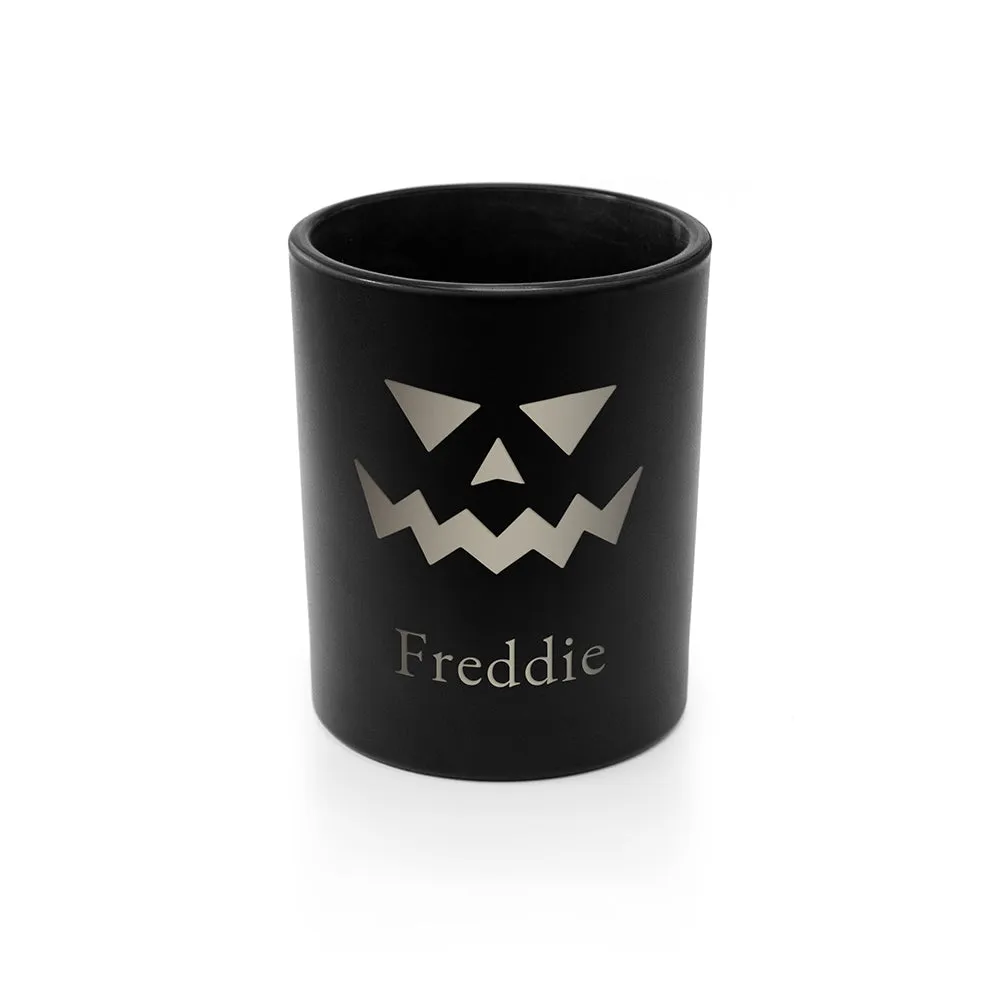 Personalised Halloween Jack-O-Lantern Candle Holder