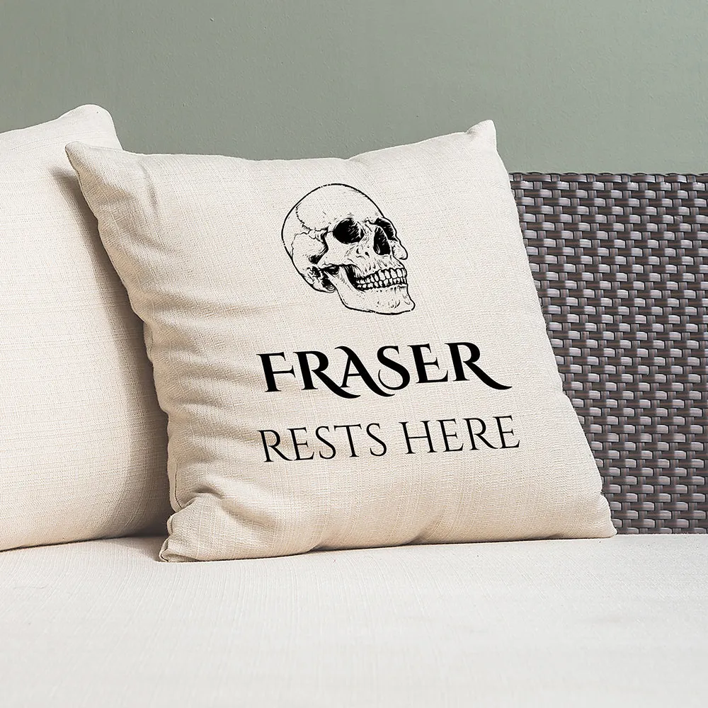 Personalised Halloween Skull Cushion Cover