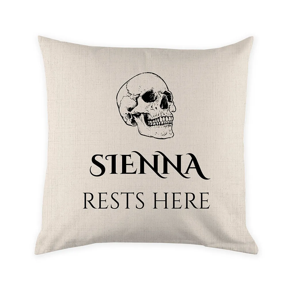 Personalised Halloween Skull Cushion Cover