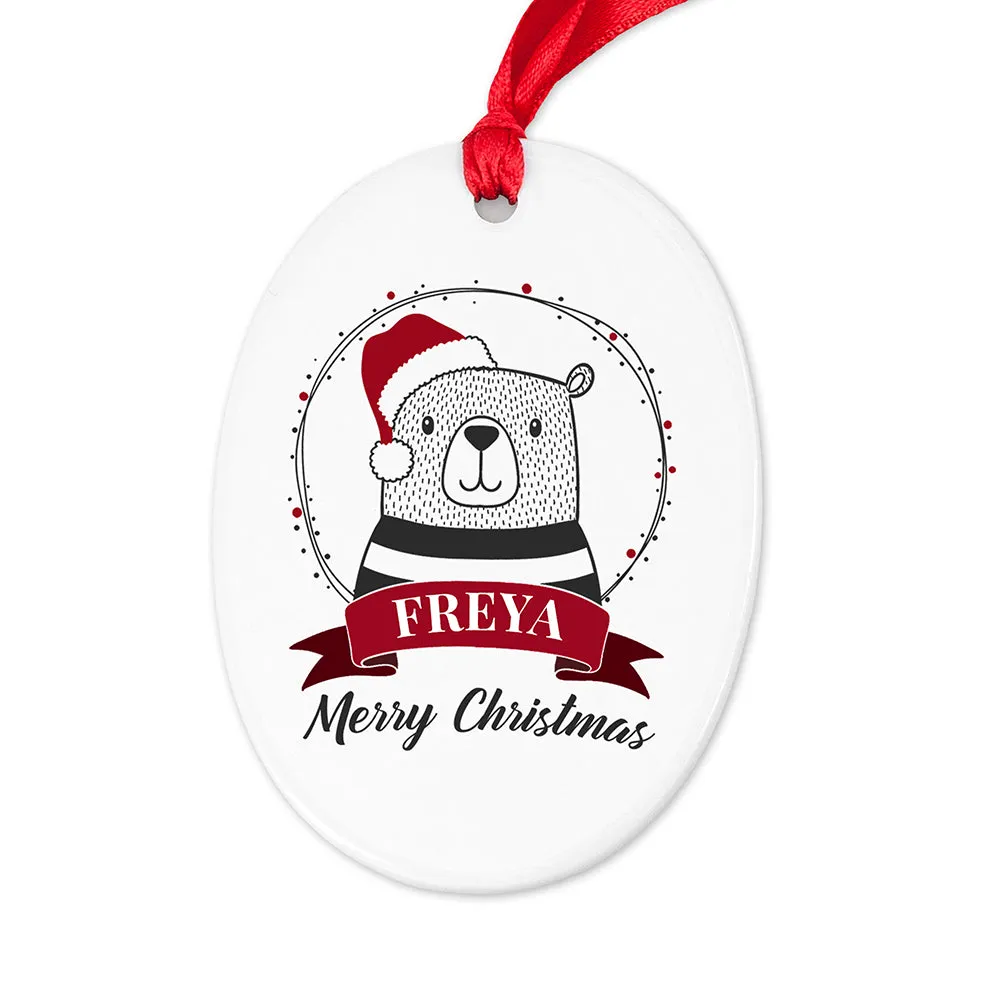 Personalised Polar Bear Christmas Decoration