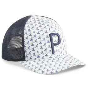 Puma Palms Trucker Cap - White/Navy