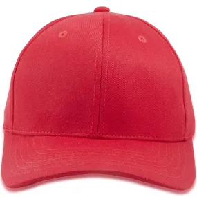 Red Blank Structured Flexfit Cap